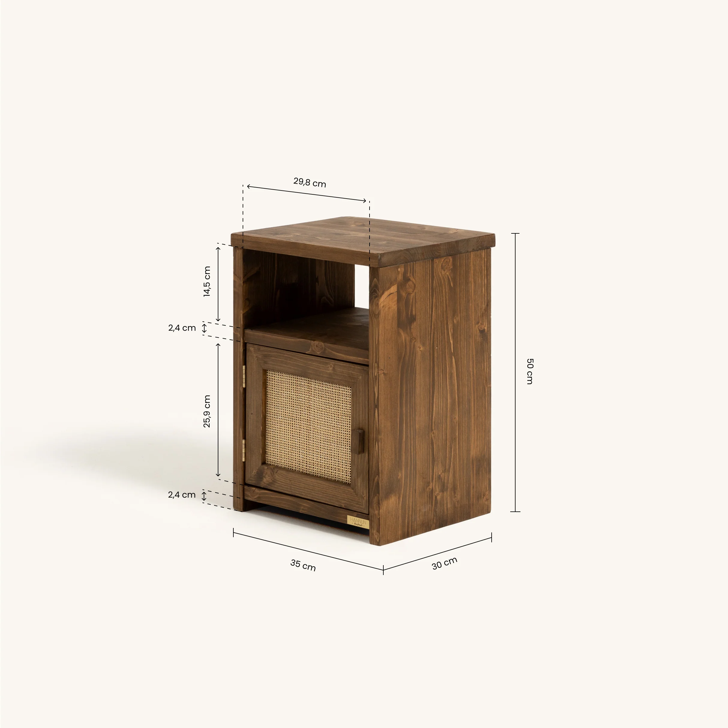 Mesita de noche con puerta Tayen - Image 25