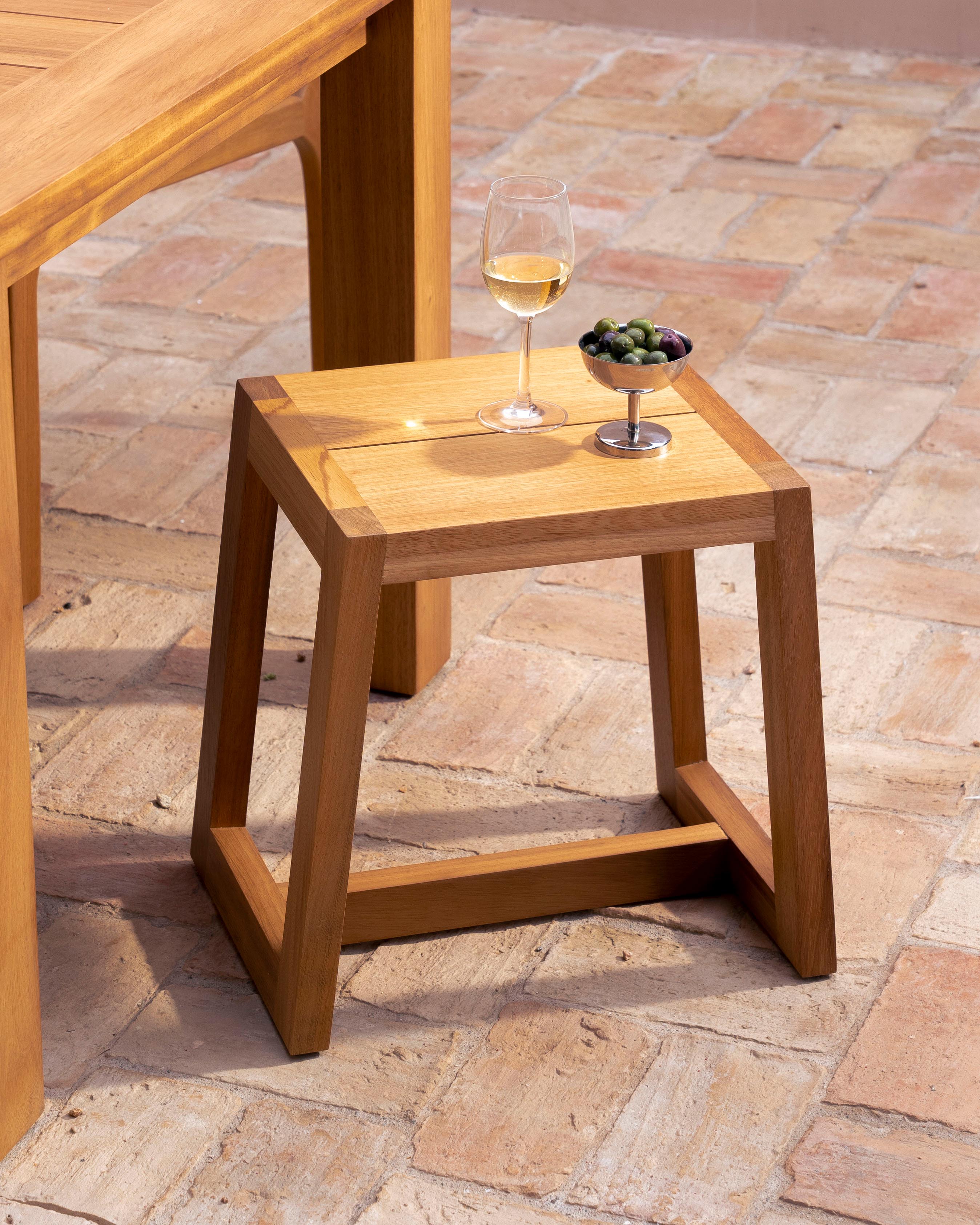 Mesa taburete exterior Carlo